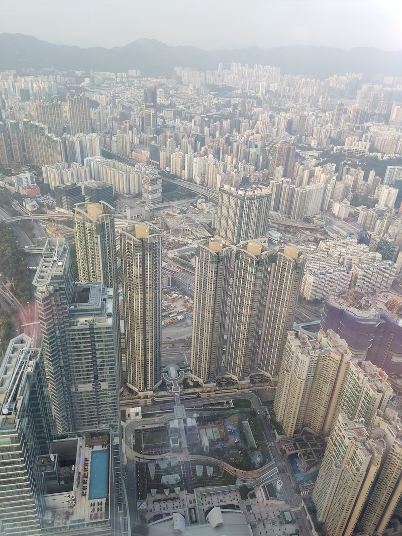Mrakodrapy z vyhliadky Hongkong